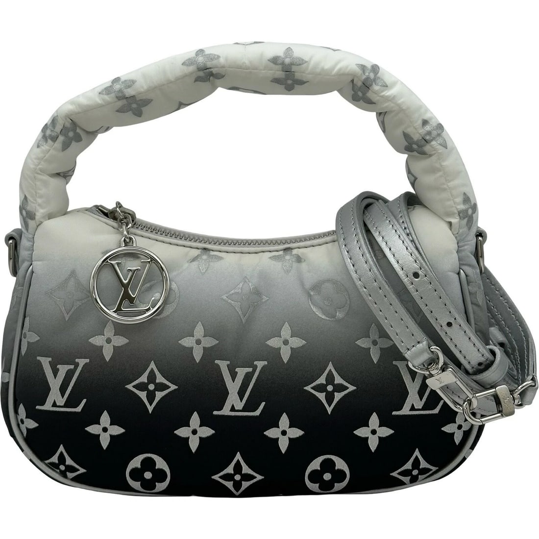 LOUIS VUITTON MINI MOON SILVER SKI COLLECTION MONOGRAM: Louis Vuitton Mini Moon Silver SKI Collection Monogram Brand: LOUIS VUITTON Type/Style: Shoulder Bag Material: SKI Color: Silver Size: Width: Approx. 21cm Height: Approx. 11.5cm Depth: Approx. 4.5cm