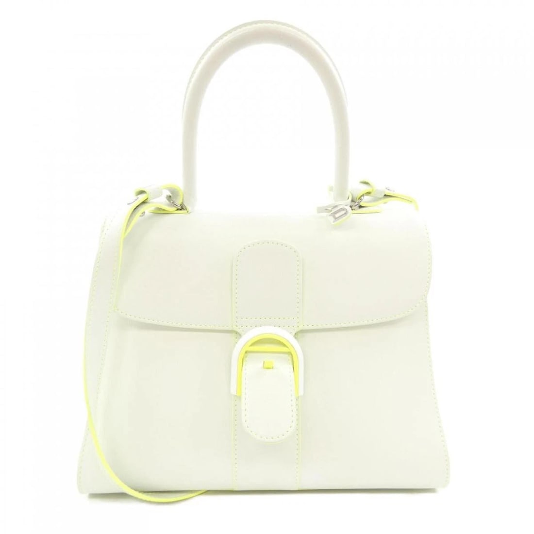 DELVAUX SHOULDER BAG BRILLANT MM BOX CALF LEATHER HANDBAG: Delvaux Shoulder Bag Brillant MM Box Calf Leather Handbag Brand: DELVAUx Type/Style: Handbag Material: Box Calf Leather Color: White Size: Width (maximum): approx. 11.2 inches (28.5 cm) Height (maximu