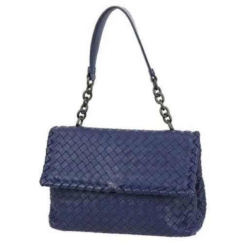 BOTTEGA VENETA CHAIN SHOULDER BAG OLIMPIA BAG NAVY WOMEN'S (1 of 3)