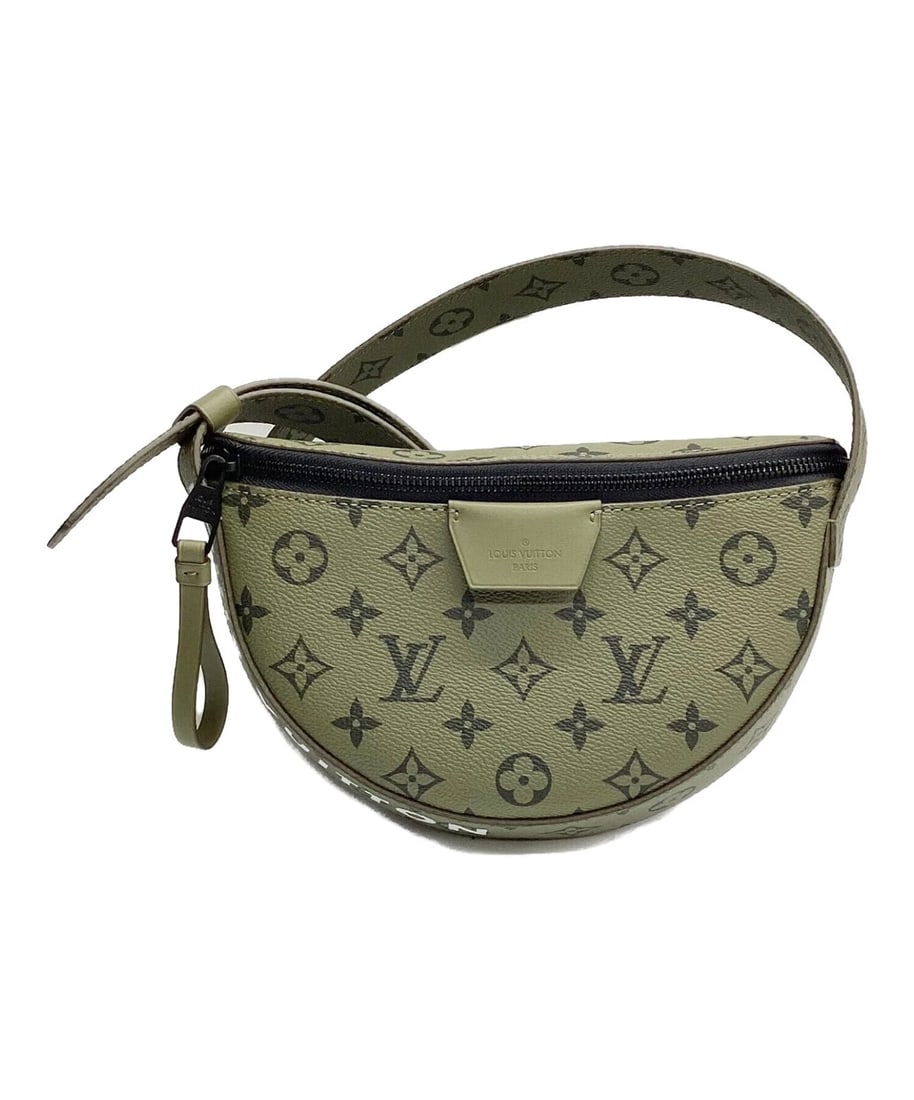 LOUIS VUITTON LV MOON CROSSBODY BAG SHOULDER BAG: Louis Vuitton LV Moon Crossbody Bag Shoulder Bag Brand: LOUIS VUITTON Type/Style: Handbag Material: Monogram Canvas Color: Olive Size: Height: Approx. 15cm Width: Approx. 25cm Depth: Approx. 4cm A