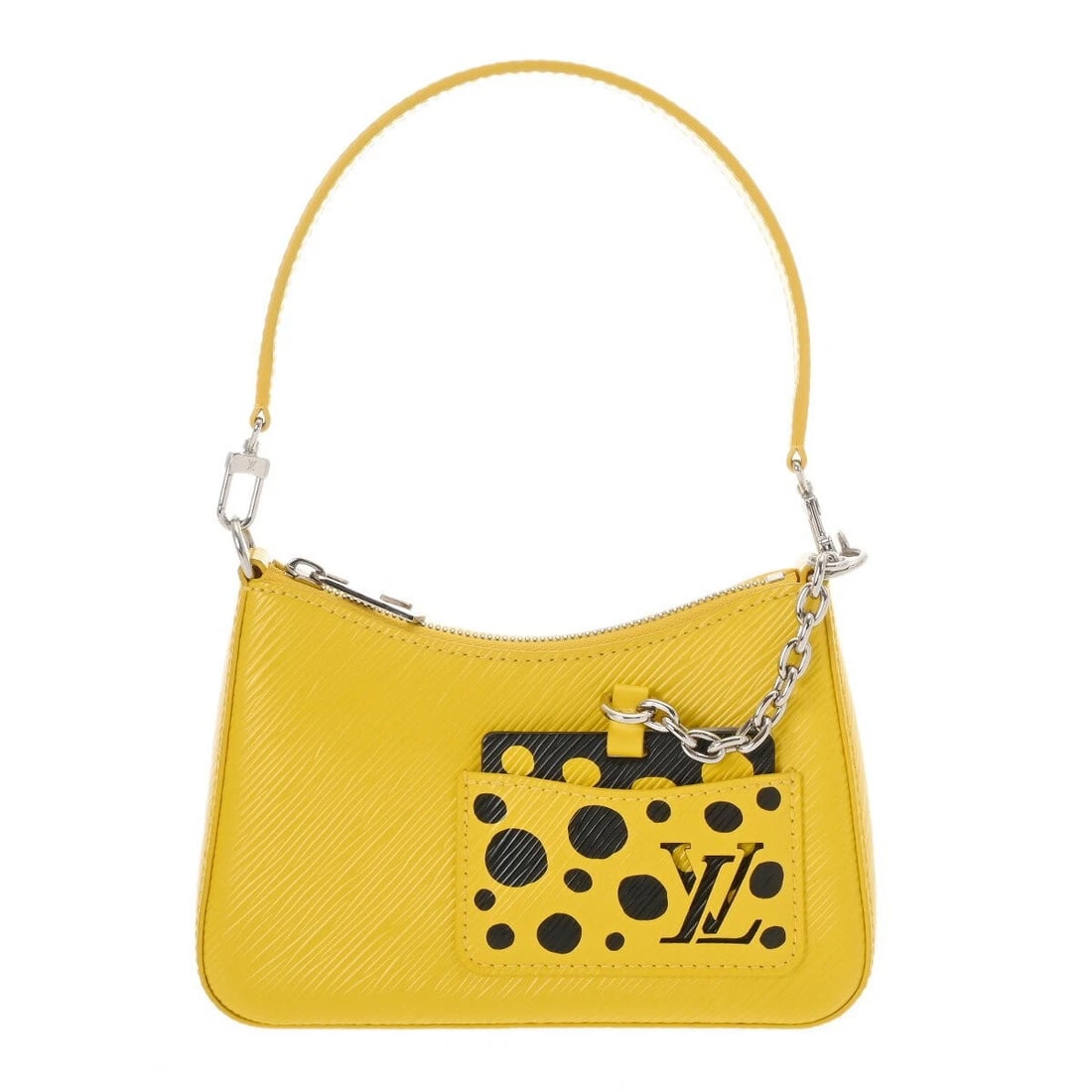 LOUIS VUITTON CROSSBODY BAG: LOUIS VUITTON Crossbody Bag Brand: Louis Vuitton Type/Style: Shoulder Bag Material: Leather Color: Jaune (Yellow) Size: Height: Approx. 11.5 cm (4.5 in) Width: Approx. 19.5 cm (7.7 in) Depth: Approx. 