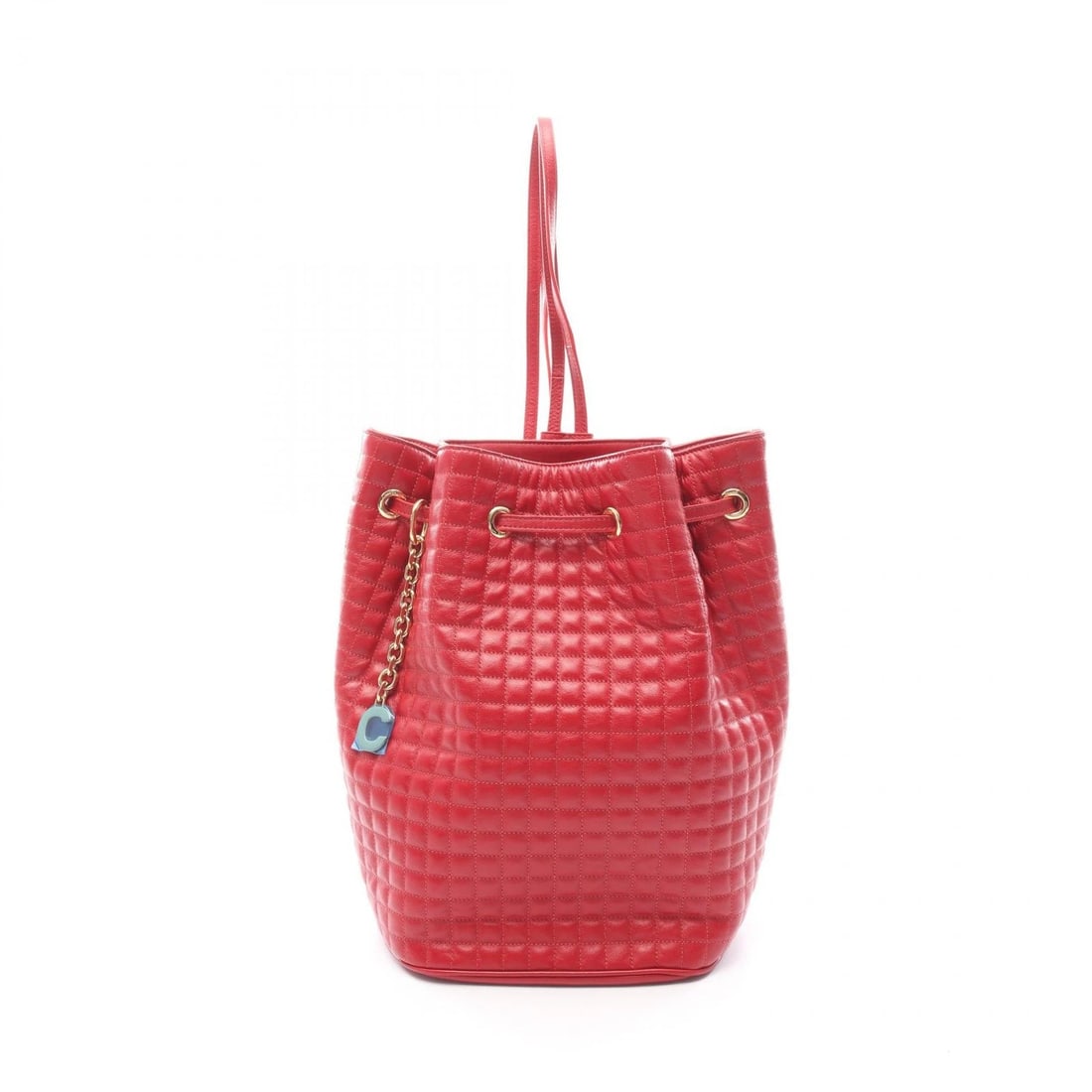 CELINE C CHARM RED LEATHER BACKPACK: Celine C Charm Red Leather Backpack Brand: CELINE Type/Style: Backpack Material: Leather Color: Red Size: W approx. 20cm x H approx. 30cm x D approx. 15cm Accessories: None Accessories Notice: When