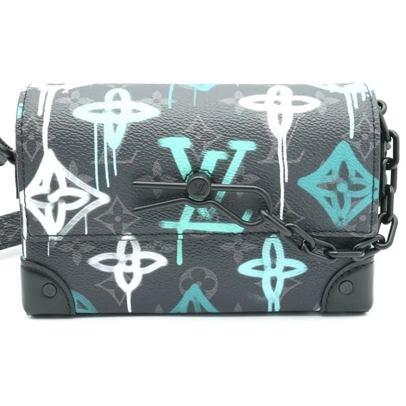 LOUIS VUITTON STEAMER WEARABLE WALLET MONOGRAM ECLIPSE GRAFFITI - 2