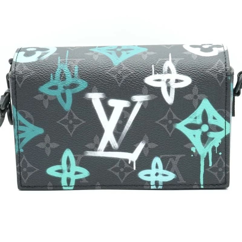 LOUIS VUITTON STEAMER WEARABLE WALLET MONOGRAM ECLIPSE GRAFFITI - 3