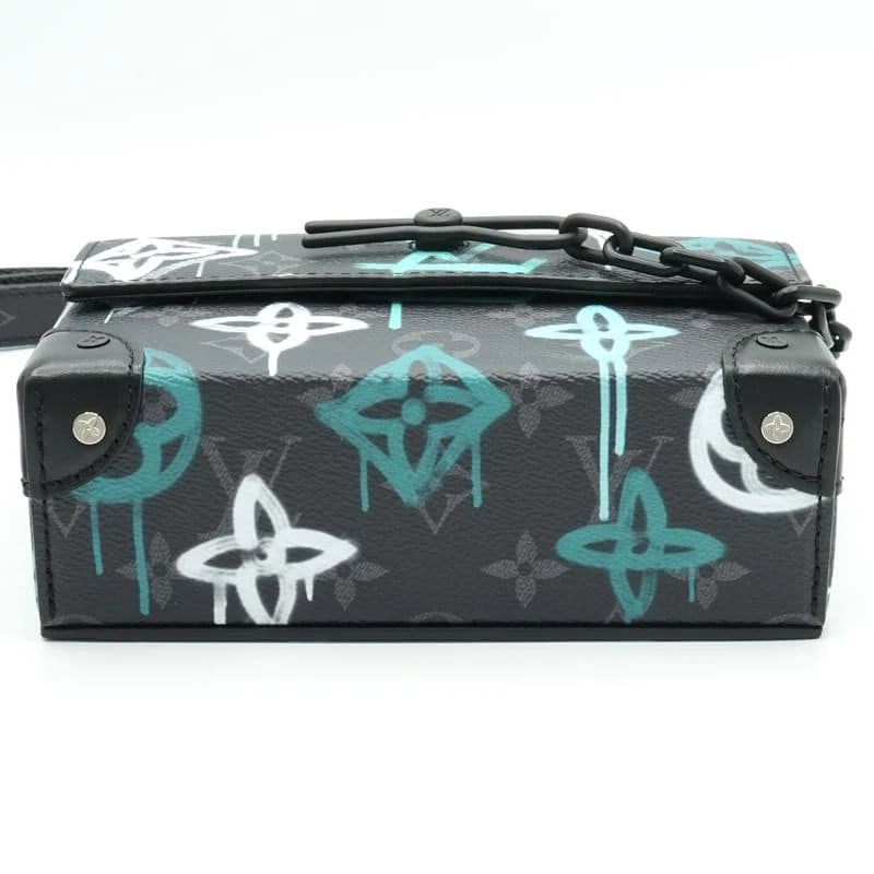 LOUIS VUITTON STEAMER WEARABLE WALLET MONOGRAM ECLIPSE GRAFFITI - 5
