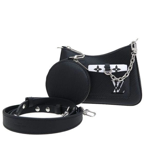 LOUIS VUITTON EPI MARELLINI SHOULDER BAG BLACK LEATHER: Louis Vuitton Epi Marellini Shoulder Bag Black Leather Brand: Louis Vuitton Type/Style: Shoulder Bag Material: Leather Color: Black Size: W:19?H:13.5?D:6.5 Accessories: None Accessories No