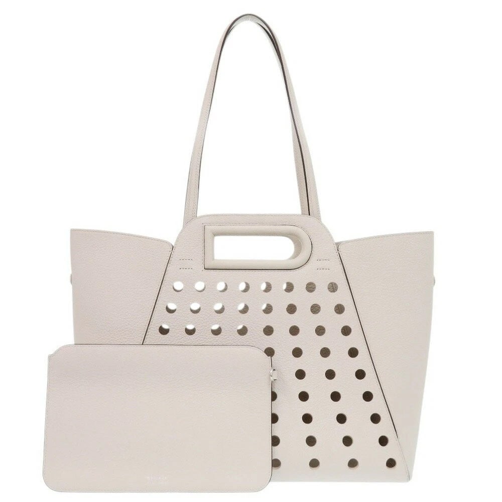 DELVAUX 2WAY TOTE BAG SESAME WHITE LEATHER: DELVAUx 2way Tote Bag Sesame White Leather Brand: DELVAUx Type/Style: Tote Bag Material: Leather/Leather Color: Sesame Size: W approx. 34-42cm x H approx. 28cm x D approx. 15cm Accessories: None <