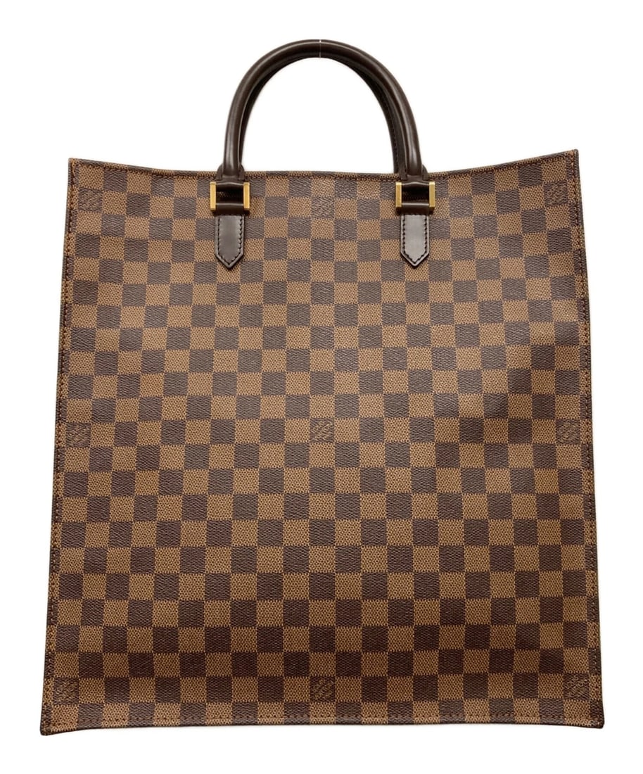 LOUIS VUITTON DAMIER SACK PLAT TOTE BAG CANVAS: Louis Vuitton Damier Sack Plat Tote Bag Canvas Brand: Louis Vuitton Type/Style: Tote Bag Material: Damier Canvas Color: Brown Size: Height: Approx. 39cm Width: Approx. 36cm Depth: Approx. 9cm