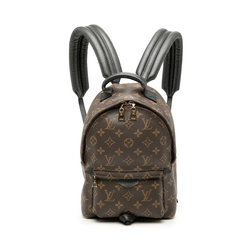 LOUIS VUITTON MONOGRAM PALM SPRINGS BACKPACK: Louis Vuitton Monogram Palm Springs Backpack Brand: Louis Vuitton Type/Style: Backpack Material: PVC, Leather Color: Brown, Black Size: W 20.5cm x H 31cm x D 9.5cm Accessories: None Accessories