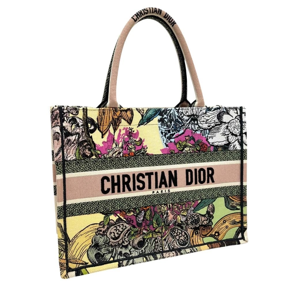 DIOR BOOK TOTE CANVAS: Dior Book Tote Canvas Brand: Dior Type/Style: Tote Material: Canvas Color: Multicolor Size: Width x Height x Depth: approx. 14.17 x 10.63 x 6.30 inches (36 x 27 x 16 cm) Accessories: None Accessories