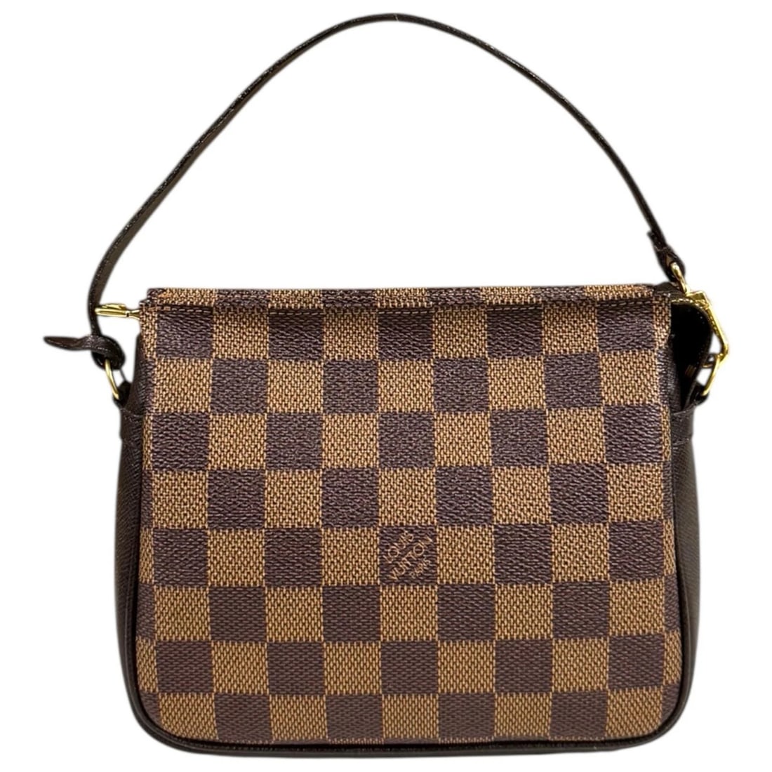LOUIS VUITTON DAMIER EBENE TROUSSE MAKEUP POUCH: LOUIS VUITTON Damier Ebene Trousse Makeup Pouch Brand: LOUIS VUITTON Type/Style: Pouch Material: (Base Fabric) Damier Canvas Color: Brown Size: W approx. 17cm x H approx. 14cm x D approx. 5cm