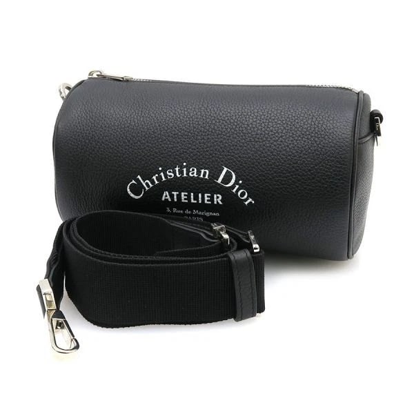 CHRISTIAN DIOR SHOULDER BAG ATELIER ROLLER BAG: Christian Dior Shoulder Bag Atelier Roller Bag Brand: Dior Type/Style: Shoulder Bag Material: None Color: Black Size: W: 21 cm ? H: 12 cm ? D: 12 cm ? Size (in inches): W: 8.3 in ? H: 4.7 in ? D: 4.7
