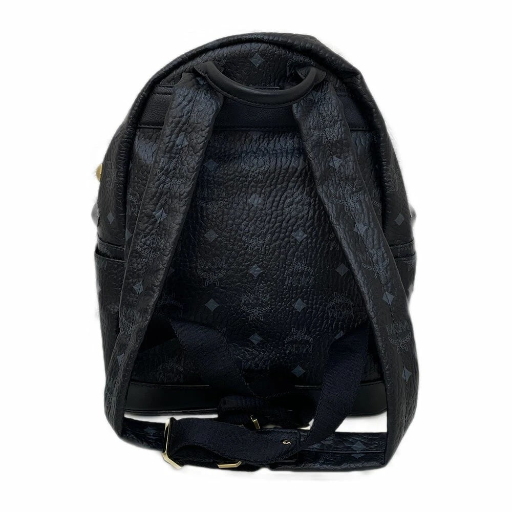 MCM STARK SIDE STUDS BACKPACK BLACK - 2