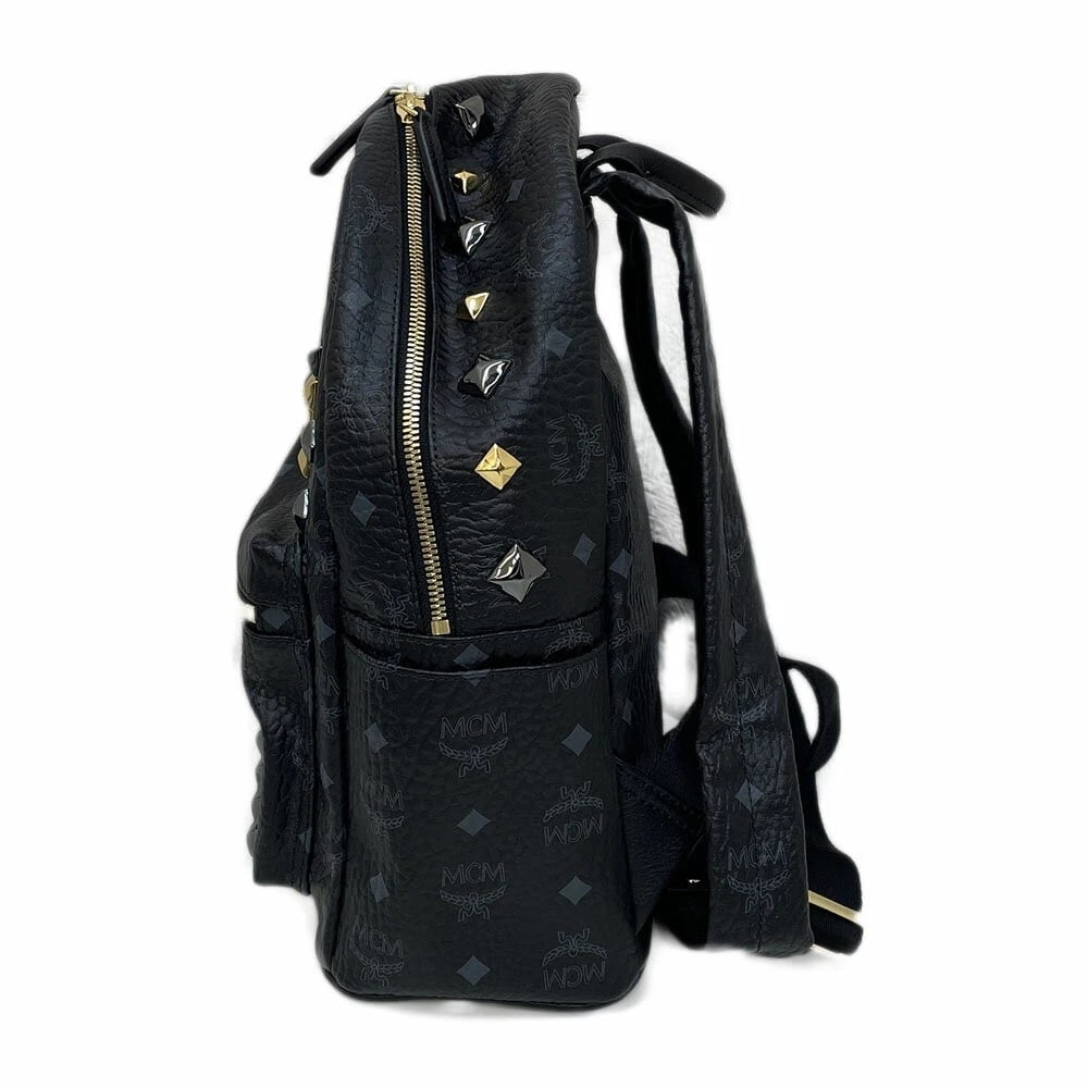 MCM STARK SIDE STUDS BACKPACK BLACK - 3