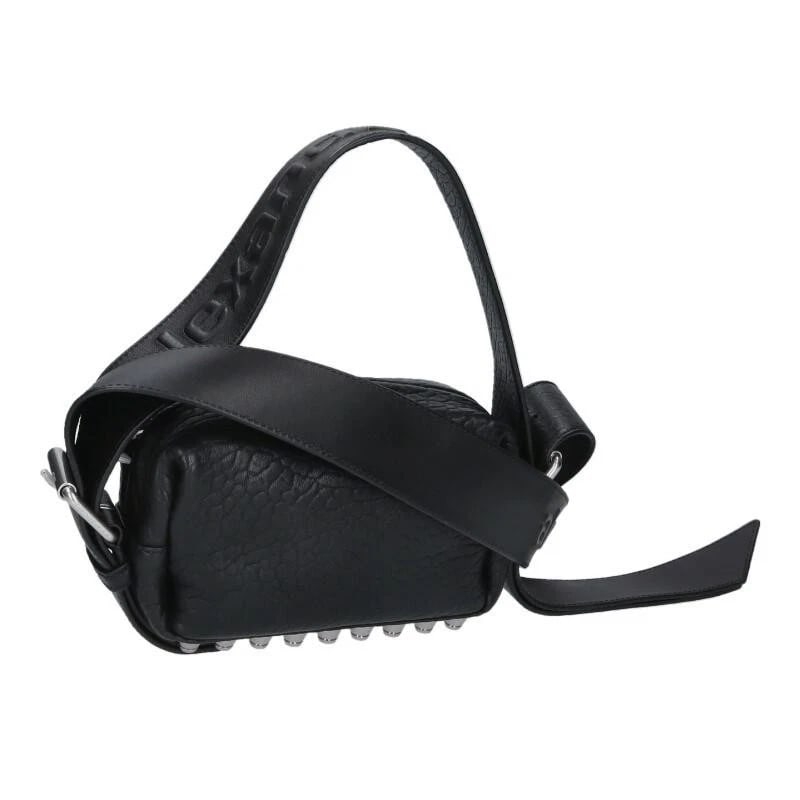 ALEXANDER WANG RICCO SMALL CONVERTIBLE BLACK BAG: ALExANDER WANG RICCO Small Convertible Black bag Brand: ALExANDER WANG Type/Style: Shoulder Bag Material: Exterior Material Leather Color: Exterior Color Black Size: (approx. W7.3 ? H4.5 ?D2.4 inch)