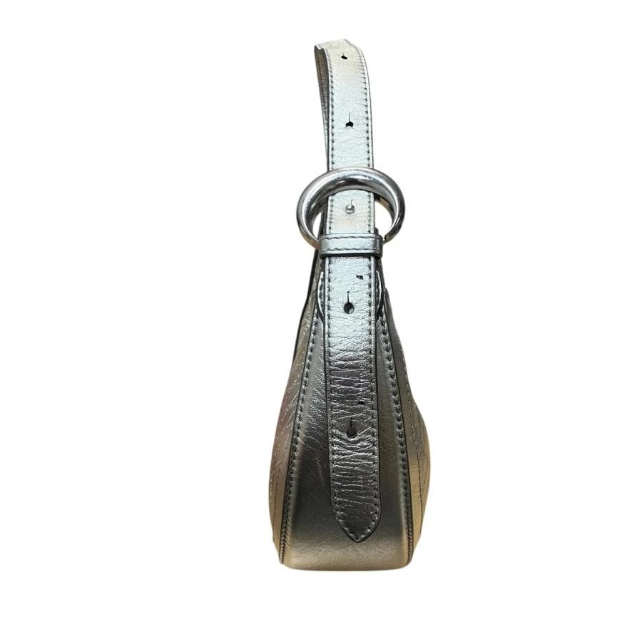 MARINE SERRE BAG: ECLIPS MINI SHOULDER SILVER - 3