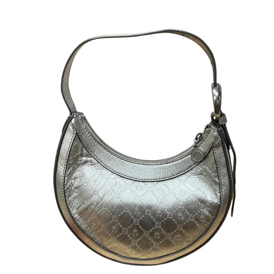 MARINE SERRE BAG: ECLIPS MINI SHOULDER SILVER - 4