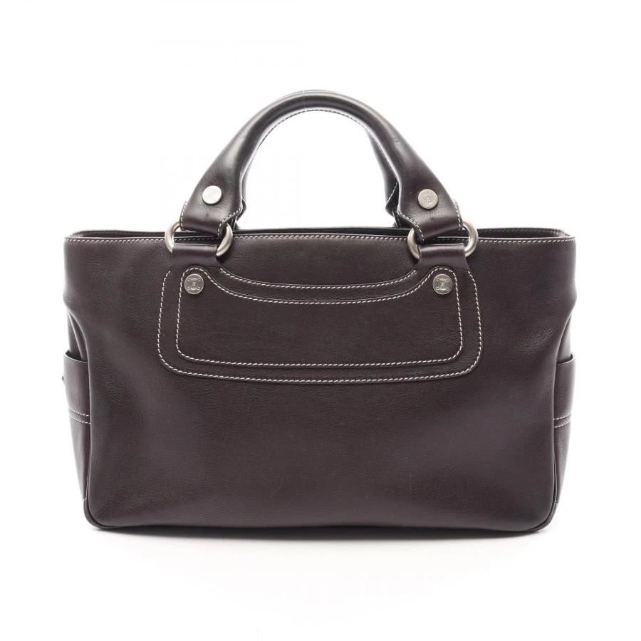 CELINE BAG: BOOGIE BROWN LEATHER: CELINE Bag: Boogie Brown Leather Brand: CELINE Type/Style: Satchel/Top Handle Bag Material: Exterior Material Leather Color: Exterior Color Brown Size: (approx. W12.6 ? H7.9 ? D5.1 inch) Accessori