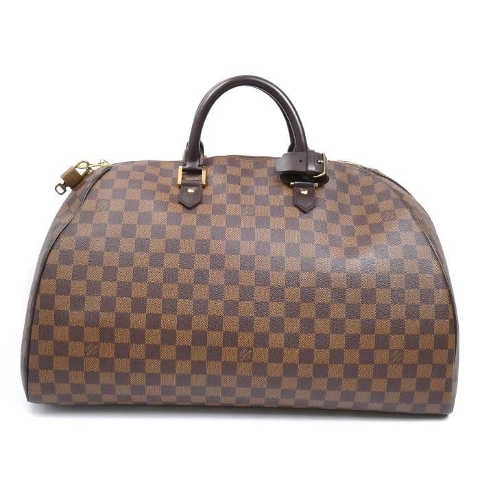 LOUIS VUITTON BAG: RIBERA GM BROWN: LOUIS VUITTON Bag: Ribera GM Brown Brand: LOUIS VUITTON Type/Style: Satchel/Top Handle Bag Material: Exterior Material Canvas Color: Exterior Color Brown Size: (approx. W18.9 ? H11.0 ? D11.8 inch)