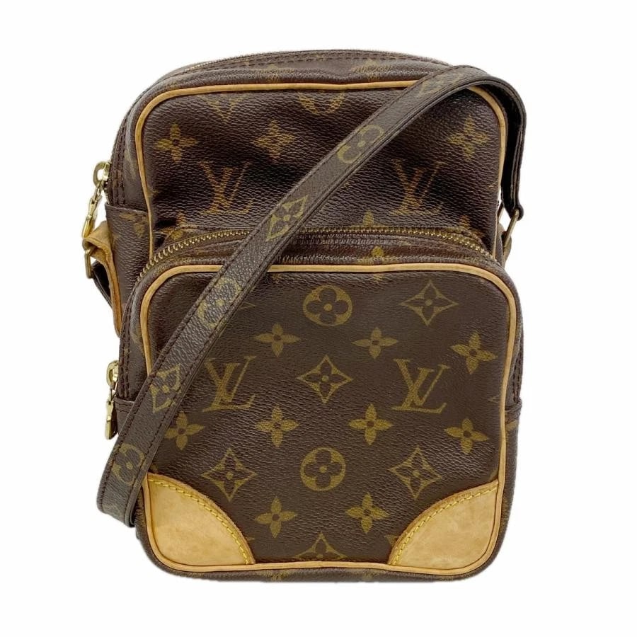 LOUIS VUITTON BAG: AMAZON BROWN: LOUIS VUITTON Bag: Amazon Brown Brand: LOUIS VUITTON Type/Style: Shoulder Bag Material: Exterior Material Canvas Color: Exterior Color Brown Size: (approx. W5.9 ? H8.3 ? D3.5 inch) Accessories: No