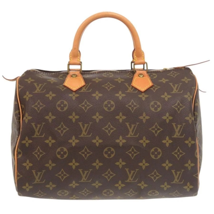 LOUIS VUITTON BAG: SPEEDY BROWN: LOUIS VUITTON Bag: Speedy Brown Brand: LOUIS VUITTON Type/Style: Satchel/Top Handle Bag Material: Exterior Material Canvas Color: Exterior Color Brown Size: (approx. W11.8 ? H8.7 ? D6.7 inch) Acce