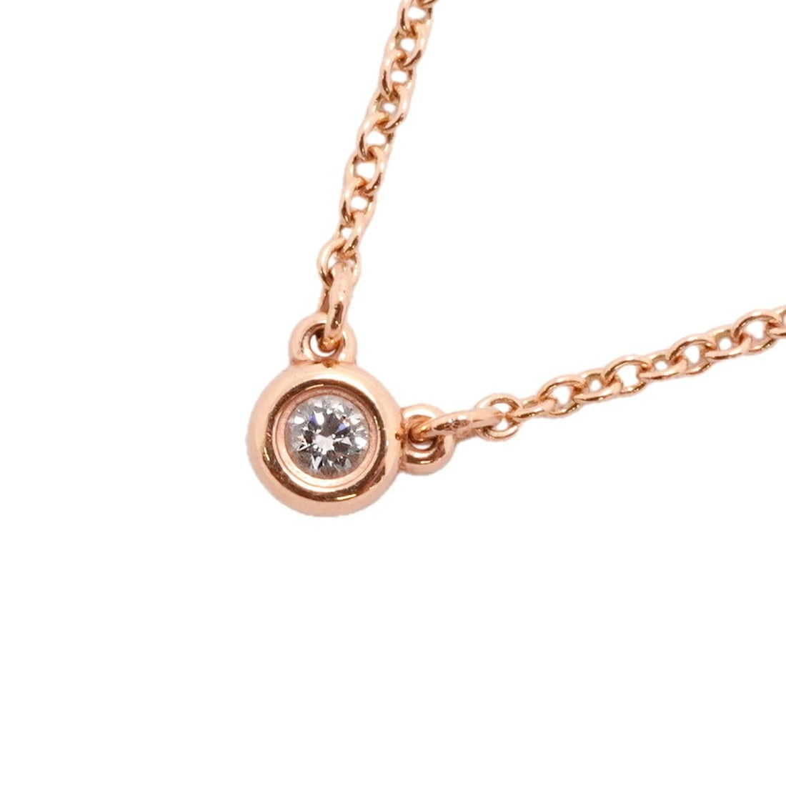 TIFFANY & CO. BY THE YARD NECKLACE, (18K PINK GOLD) DIAMOND,: Tiffany & Co. By the Yard Necklace, (18K Pink Gold) Diamond, Brand: Tiffany Type/Style: Necklace Material: Pink gold (18K), Main Stone Natural Color: Pink gold Size: Length: 41.5 cm Accessories: None