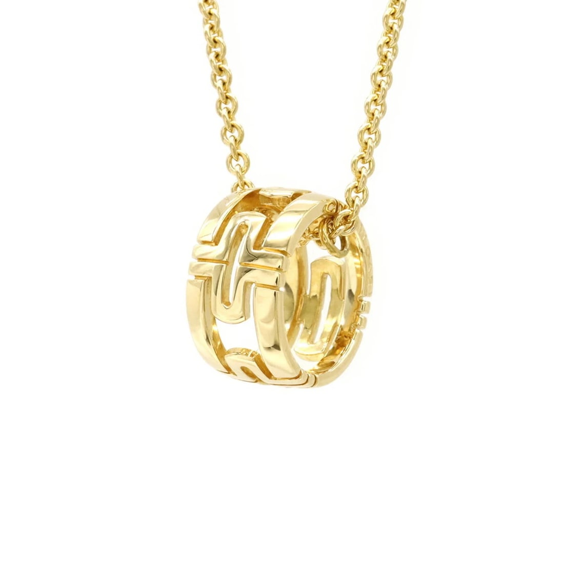 BVLGARI PARENTESI WORK NECKLACE PENDANT 18KYG 750YG YELLOW GOLD: BVLGARI Parentesi Work Necklace Pendant 18KYG 750YG Yellow Gold Brand: Bvlgari Type/Style: Necklace Material: Yellow gold (18K), Color: Yellow gold Size: Length: 44cm Accessories: None Acc
