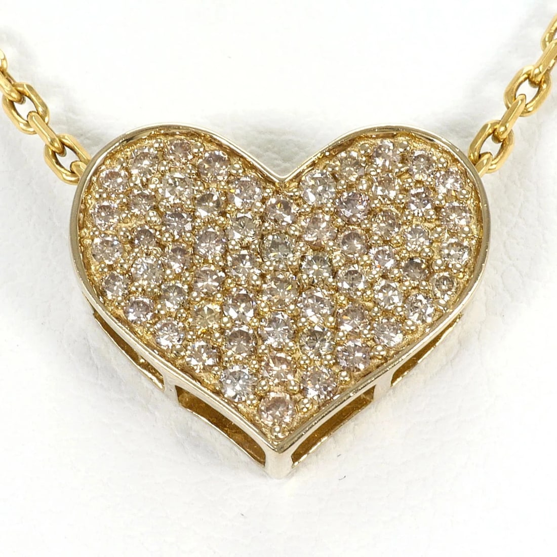 18K YELLOW GOLD NECKLACE WITH BROWN DIAMOND: 18K Yellow Gold Necklace with Brown Diamond Brand: Unbranded Type/Style: Necklace Material: Yellow gold (18K), Main Stone Natural Color: Brown, Yellow gold Size: Length: 43cm Accessories: None