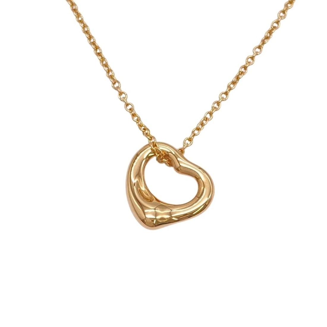 TIFFANY & CO. OPEN HEART NECKLACE, 18K PINK GOLD: Tiffany & Co. Open Heart Necklace, 18K Pink Gold Brand: Tiffany Type/Style: Necklace Material: Pink gold (18K), Color: Pink, Pink gold Size: Length: 40.5 cm Accessories: None Accessories Notice: When