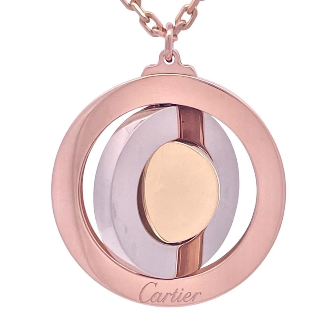 CARTIER ROUND TRINITY NECKLACE - 4