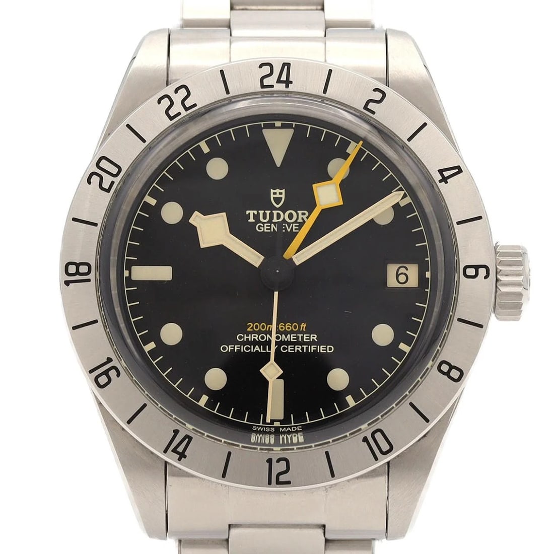 TUDOR BLACK BAY PRO STAINLESS STEEL MECHANICAL AUTOMAT WATCH: Tudor Black Bay Pro Stainless Steel Mechanical Automat Watch Brand: Tudor Type/Style: Wrist watch Material: Case: Stainless Steel Breath: Stainless Steel Color: Dial Color: Black Size: Case diameter: 