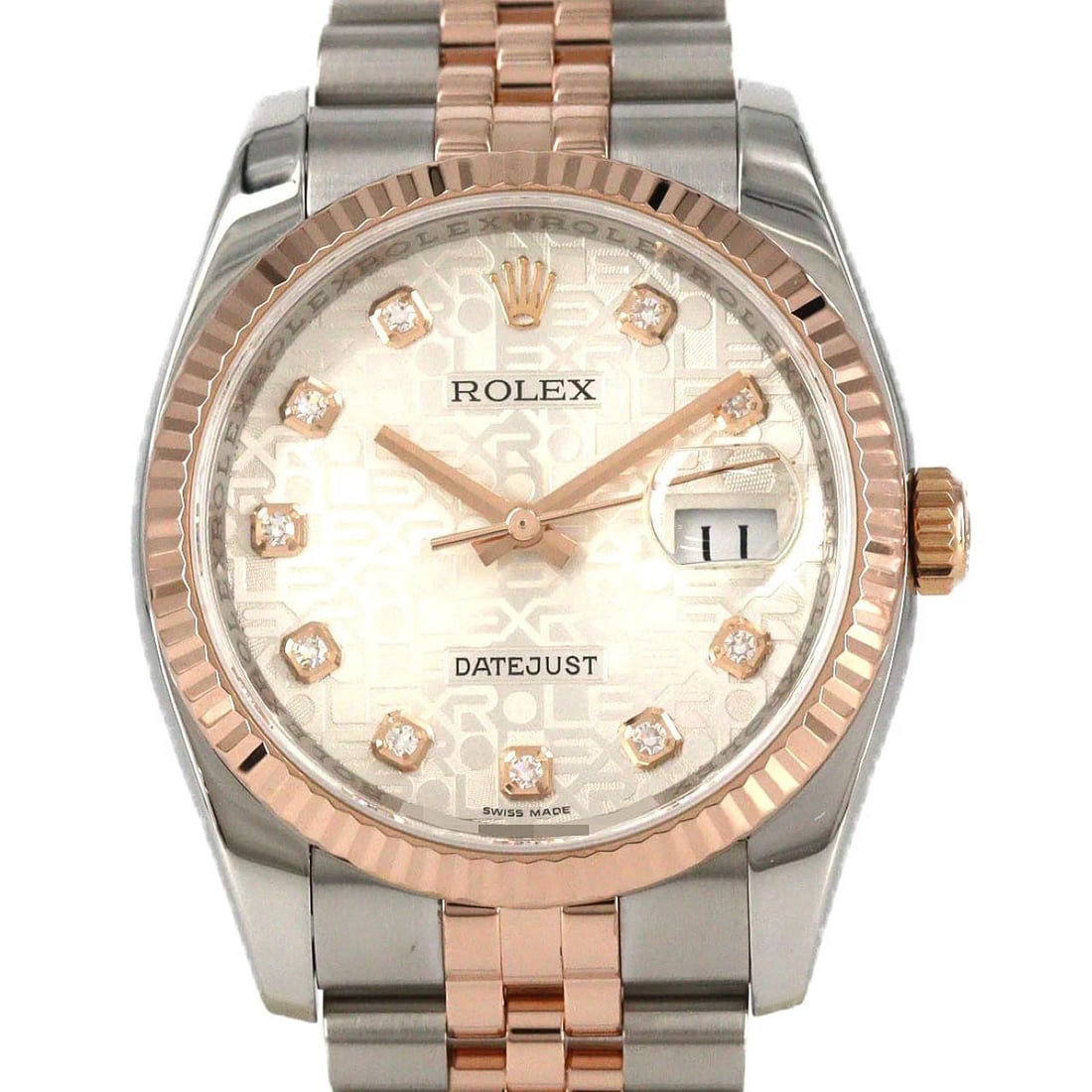 ROLEX DATEJUST SSXPG MECHANICAL AUTOMATIC WATCH: Rolex Datejust SSxPG Mechanical Automatic Watch Brand: ROLEx Type/Style: Wrist watch Material: Case: Stainless steel x pink gold Bracelet: Stainless steel x pink gold Color: Dial Color: Silver Compute