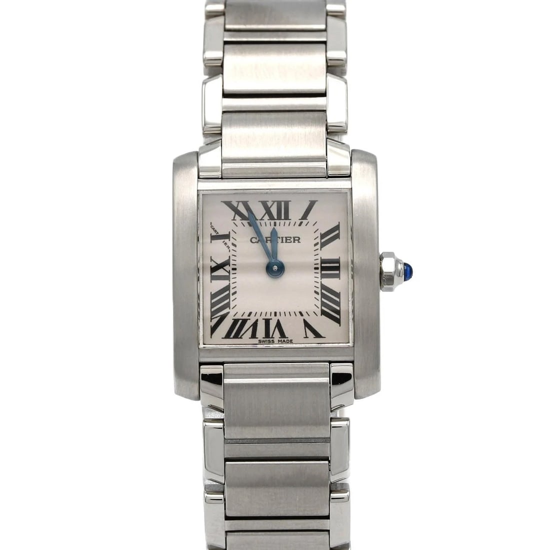 CARTIER TANK FRANCAISE SM STAINLESS STEEL QUARTZ WATCH: Cartier Tank Francaise SM Stainless Steel Quartz Watch Brand: CARTIER Type/Style: Wrist watch Material: Case: Stainless Steel Breath: Stainless Steel Color: Dial color: Silver/Roman Size: Case diamete