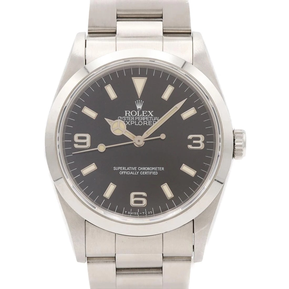 ROLEX EXPLORER STAINLESS STEEL WATCH: Rolex Explorer Stainless Steel Watch Brand: ROLEx Type/Style: Wrist watch Material: Case: Stainless Steel Breath: Stainless Steel Color: Dial color: Black Size: Case diameter: Approx. 36 mm Max wrist 