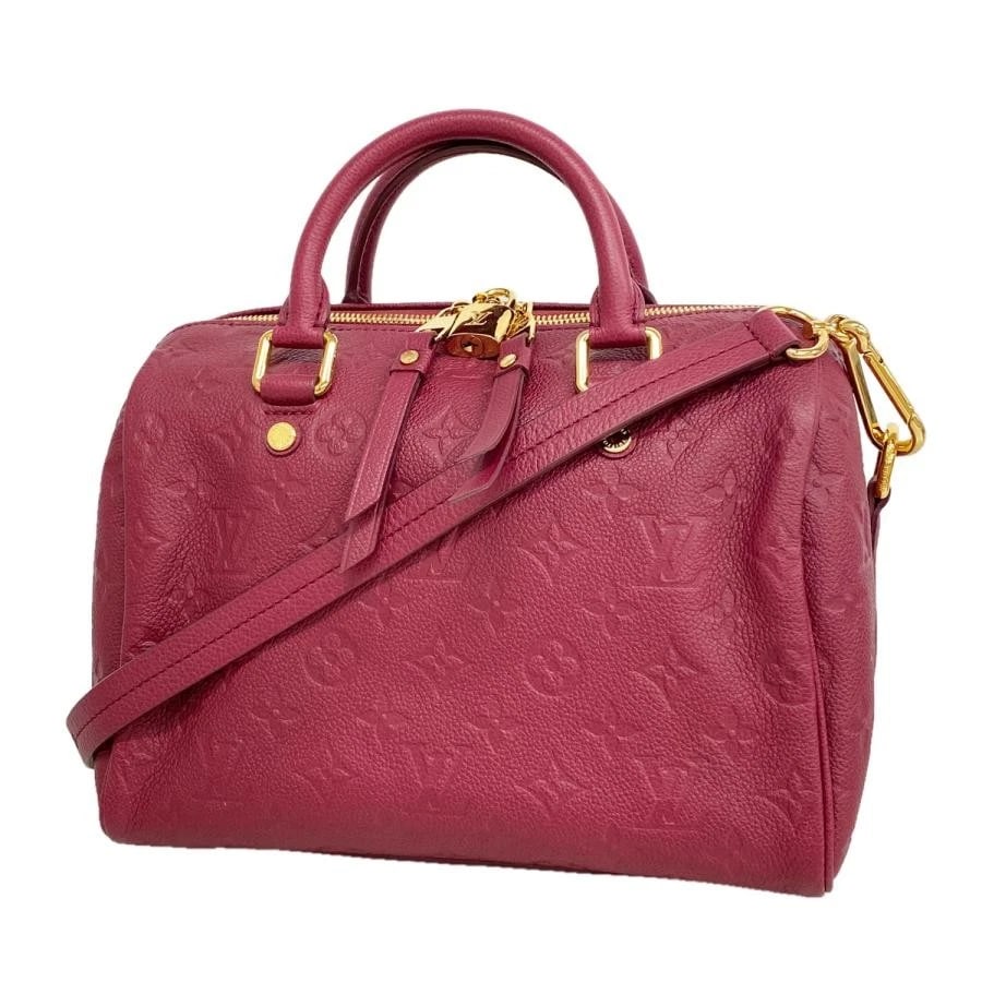 LOUIS VUITTON BAG: SPEEDY BANDOULIERE: LOUIS VUITTON Bag: Speedy Bandouliere Brand: LOUIS VUITTON Type/Style: Satchel/Top Handle Bag Material: Exterior Material Leather Color: Exterior Color Bordeaux Size: (approx. W10.2 ? H7.5 ? D5.9