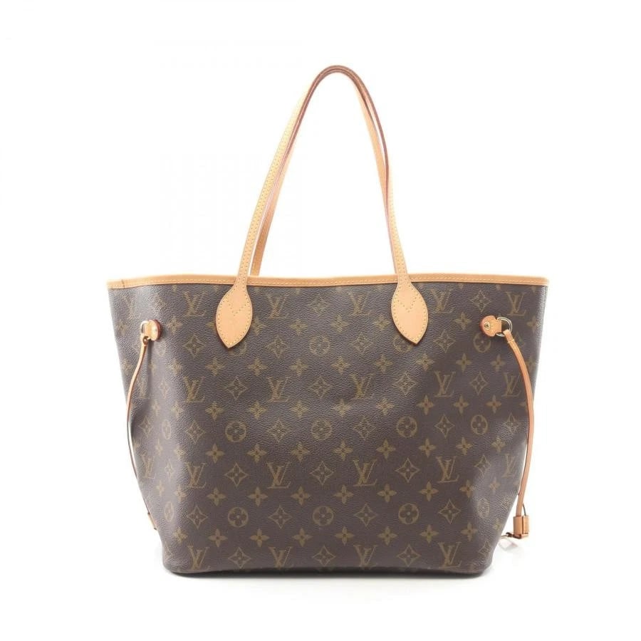 LOUIS VUITTON BAG: NEVERFULL MM BROWN: LOUIS VUITTON Bag: Neverfull MM Brown Brand: LOUIS VUITTON Type/Style: Tote Material: Exterior Material Canvas / Leather Color: Exterior Color Brown Size: (approx. W12.6 ? H11.4 ? D6.3 inch)