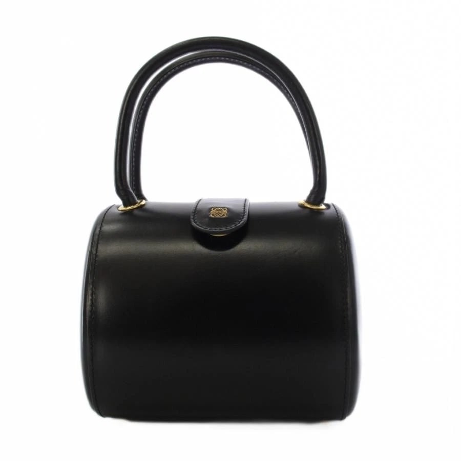 LOEWE BAG: ANAGRAM BLACK: LOEWE Bag: Anagram Black Brand: LOEWE Type/Style: Satchel/Top Handle Bag Material: Exterior Material Leather Color: Exterior Color Black Size: (approx. W5.9 ? H5.3 ? D4.1 inch) Accessories: None <