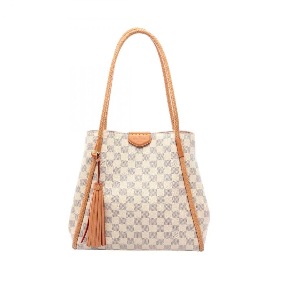 LOUIS VUITTON BAG: PROPRIANO WHITE: LOUIS VUITTON Bag: Propriano White Brand: LOUIS VUITTON Type/Style: Tote Material: Exterior Material Canvas / Leather Color: Exterior Color White Size: (approx. W12.2 ? H11.0 ? D5.9 inch) Accessor