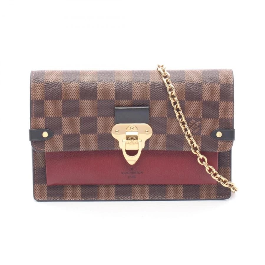 LOUIS VUITTON BAG: PORTEFEUILLE VAVIN BORDEAUX BROWN: LOUIS VUITTON Bag: Portefeuille Vavin Bordeaux Brown Brand: LOUIS VUITTON Type/Style: Shoulder Bag Material: Exterior Material PVC / Leather Color: Exterior Color Bordeaux / Brown Size: (approx. W7.5 