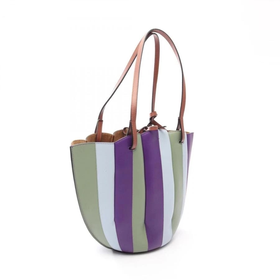 LOEWE BAG: SHELL SMALL TOTE GREEN - 2