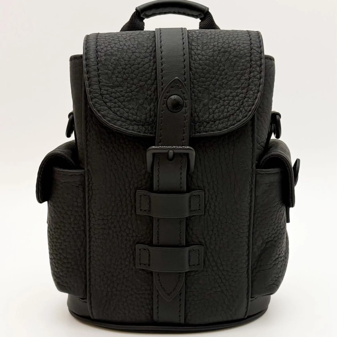 LOUIS VUITTON BAG: NANO CHRISTOPHER BLACK: LOUIS VUITTON Bag: Nano Christopher Black Brand: LOUIS VUITTON Type/Style: Crossbody Material: Exterior Material Leather Color: Exterior Color Black Size: (approx. W5.9 ? H7.5 ? D2.4 inch)