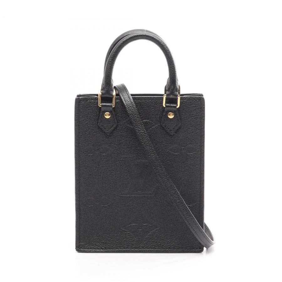 LOUIS VUITTON BAG: PETIT SAC PLAT BLACK: LOUIS VUITTON Bag: Petit Sac Plat Black Brand: LOUIS VUITTON Type/Style: Top Handle Bag Material: Exterior Material Leather Color: Exterior Color Black Size: (approx. W5.5 ? H6.7 ? D2.0 inch) Acce
