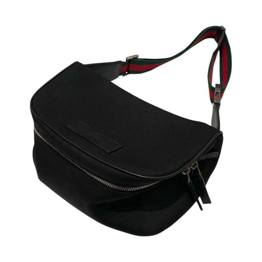 GUCCI BAG: WAIST BAG BLACK: GUCCI Bag: Waist Bag Black Brand: GUCCI Type/Style: Belt Bag & Fanny Pack Material: Exterior Material Nylon Color: Exterior Color Black Size: (approx. W10.2 ? H6.3 ? D4.3 inch) Accessories: None <