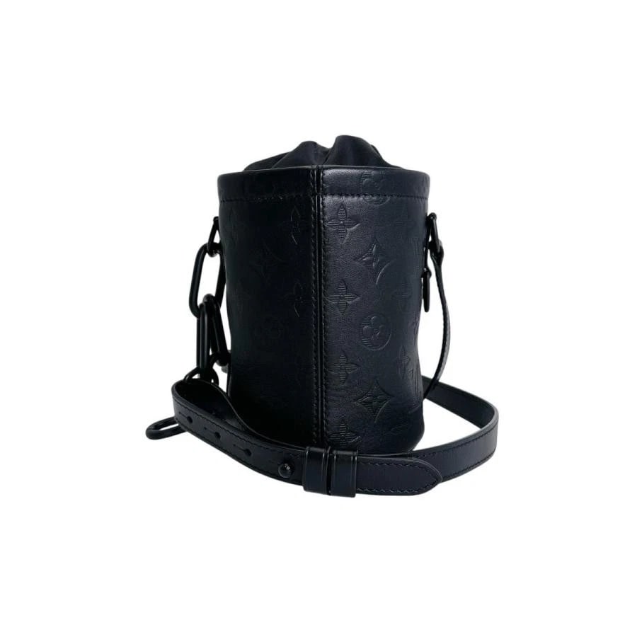 LOUIS VUITTON BAG: CHALK NANO BAG SHADOW BLACK: LOUIS VUITTON Bag: Chalk Nano Bag Shadow Black Brand: LOUIS VUITTON Type/Style: Shoulder Bag Material: Exterior Material Leather Color: Exterior Color Black Size: (approx. W4.7 ? H6.7 ? D4.3 inch)