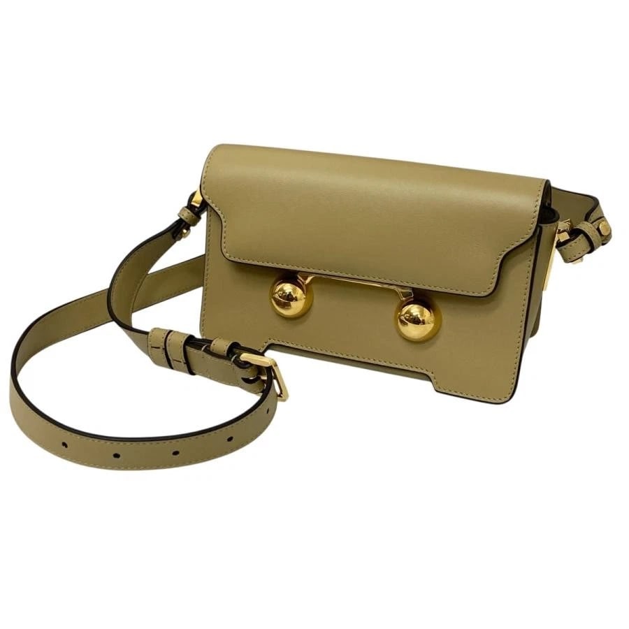 MARNI SHOULDER BAG OLIVE: MARNI Shoulder Bag Olive Brand: MARNI Type/Style: Shoulder Bag Material: Exterior Material Leather Color: Exterior Color Olive Size: (approx. W7.1 ? H4.7 ? D2.8 inch) Accessories: None Accessories