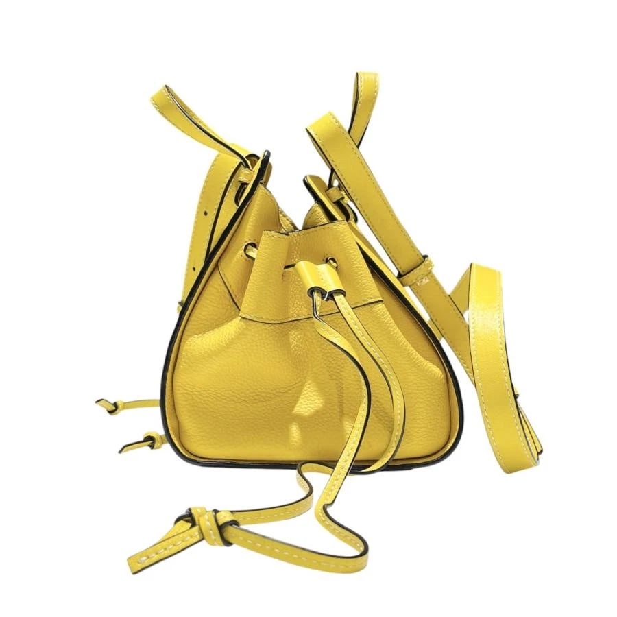 LOEWE BAG: HAMMOCK DRAWSTRING MINI YELLOW - 4