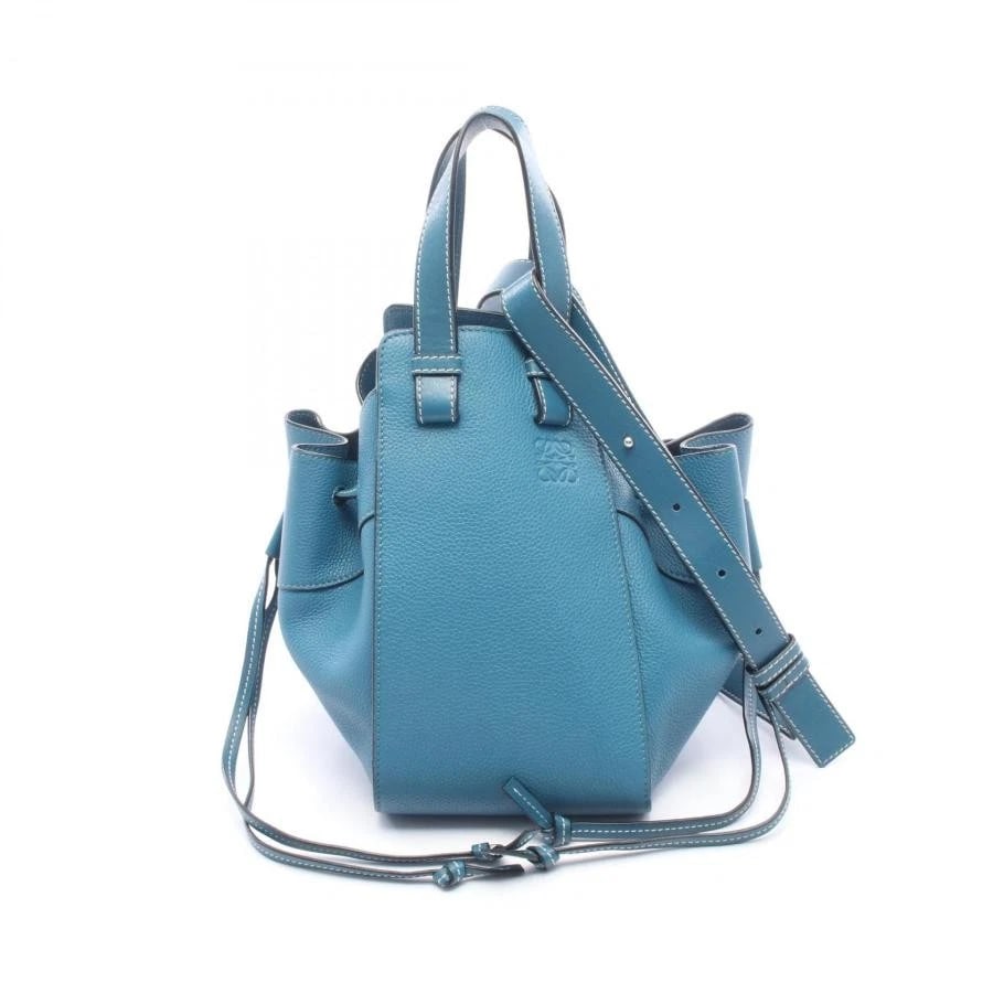 LOEWE BAG: HAMMOCK DRAWSTRING SMALL BLUE: LOEWE Bag: Hammock Drawstring Small Blue Brand: LOEWE Type/Style: Tote Material: Exterior Material Leather Color: Exterior Color Blue Size: (approx. W5.5 ? H9.4 ? D9.1 inch) Accessories: None