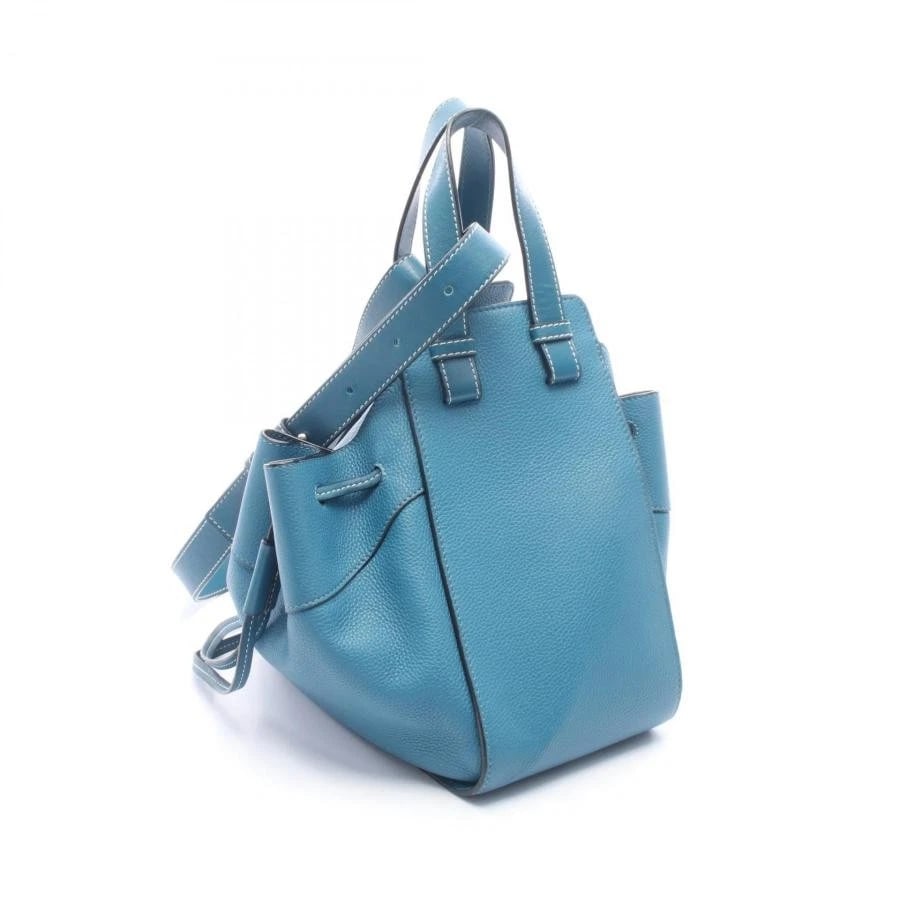 LOEWE BAG: HAMMOCK DRAWSTRING SMALL BLUE - 2