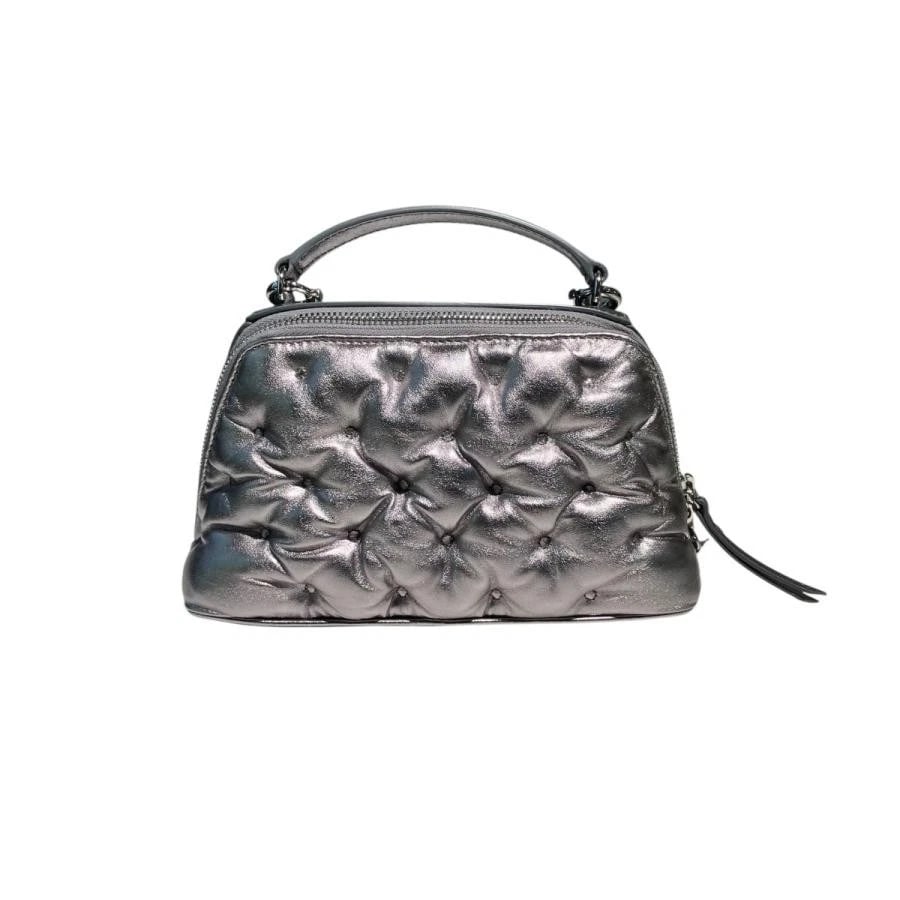 MAISON MARGIELA BAG: GLAM SLAM EMBROIDERY TRAPEZOID SILVER (1 of 4)