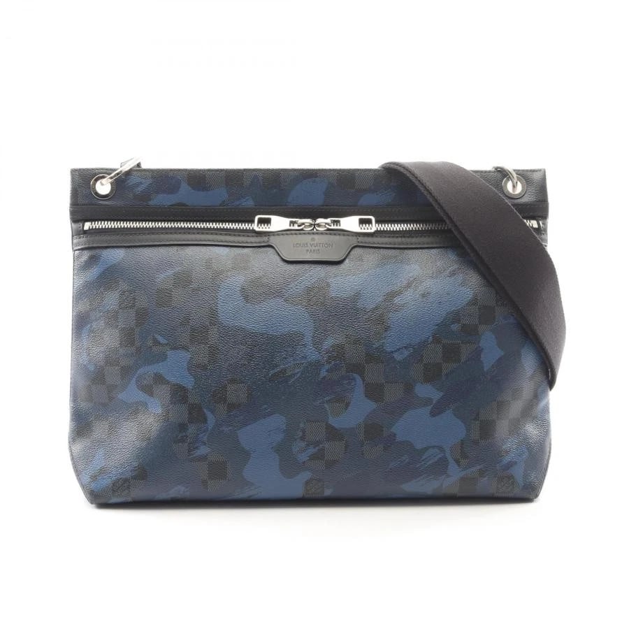 LOUIS VUITTON BAG: HUNTER DAMIER COBALT CAMOUFLAGE BLUE/BLACK: LOUIS VUITTON Bag: Hunter Damier Cobalt Camouflage Blue/Black Brand: LOUIS VUITTON Type/Style: Shoulder Bag Material: Exterior Material PVC, Leather Color: Exterior Color Blue, Black Size: (approx. W1
